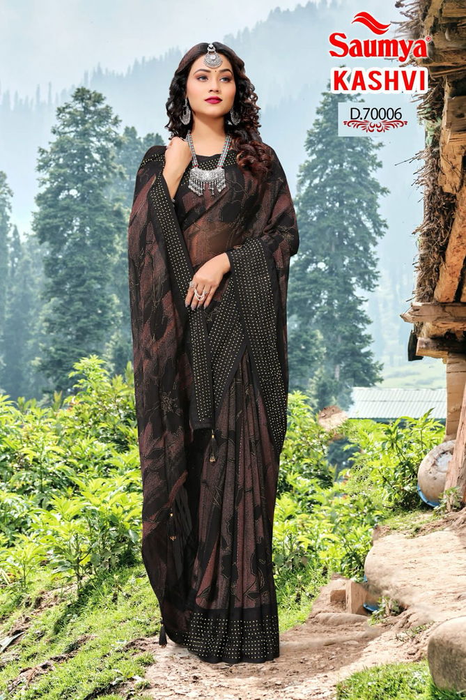 Saumya By Kashvi Printed Daily Wear Sarees Wholesale Market in Surat